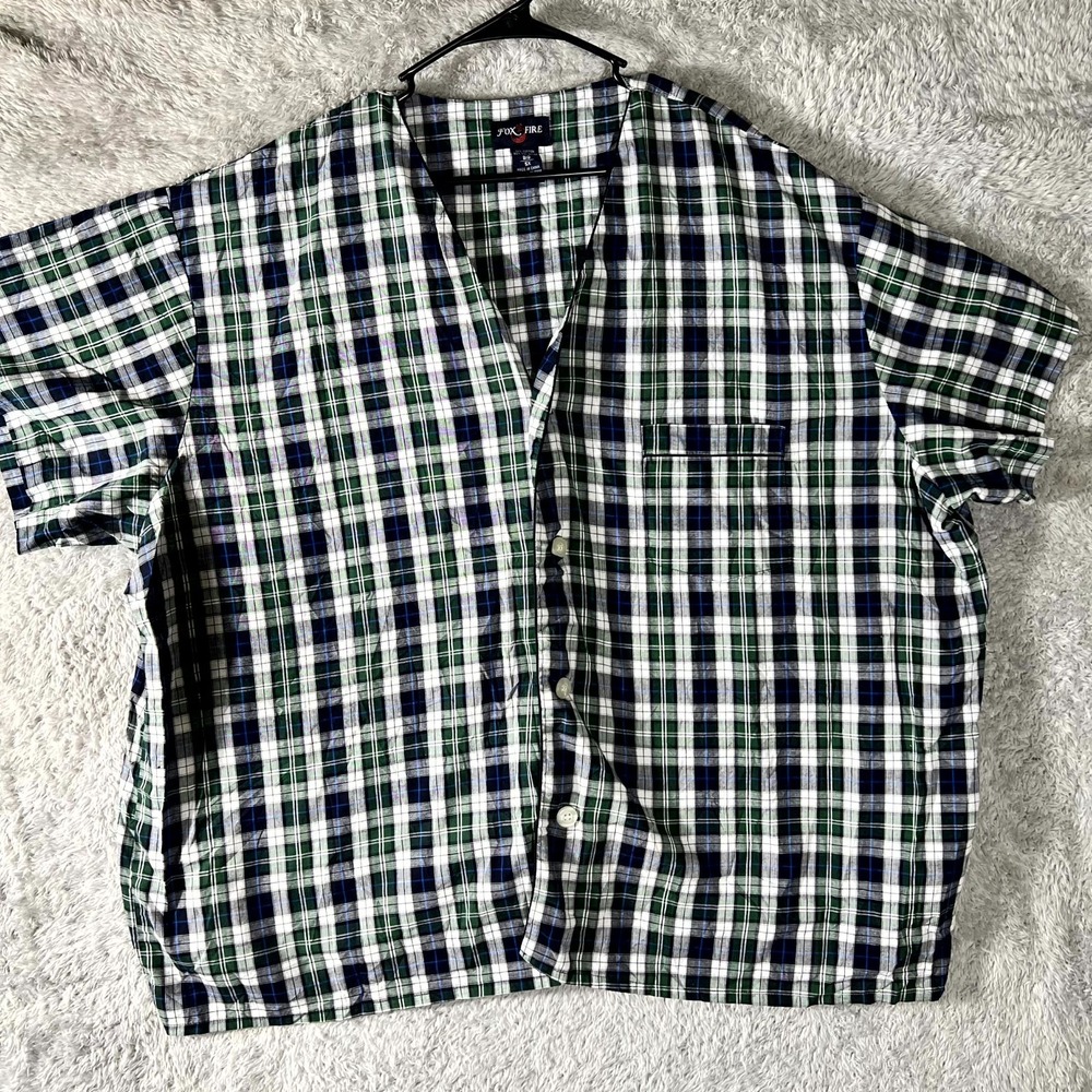 Foxfire Shirt Mens 5XB‎ Multicolor Plaid Cotton Casual Button Up Everyday Wear